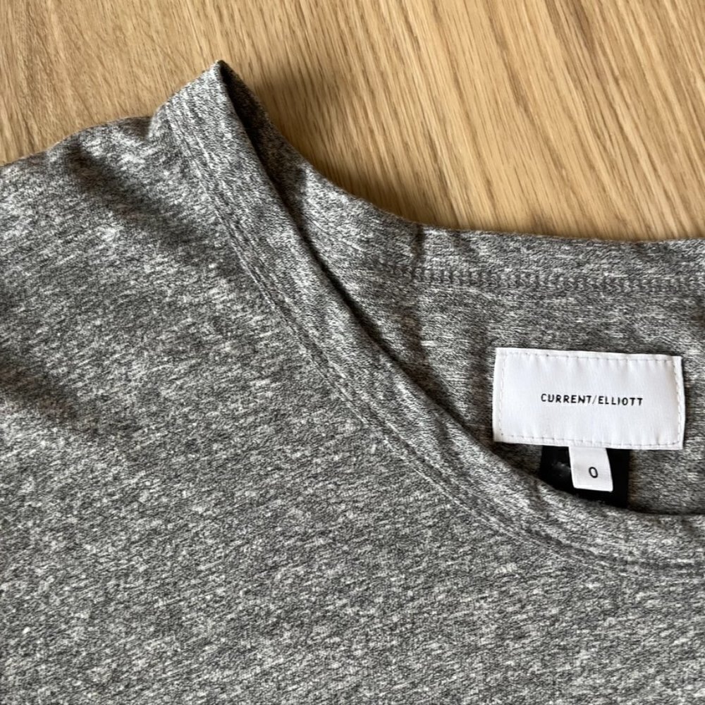 ** Current Elliot the Tier Scoop-Neck Long-Sleeve Top - heather grey - Picture 8 of 10